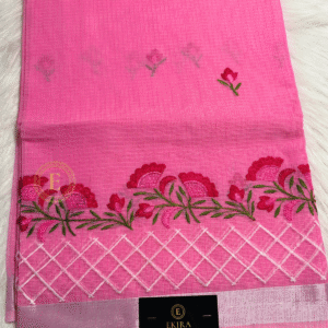 Kota Cotton Saree with Embroidery