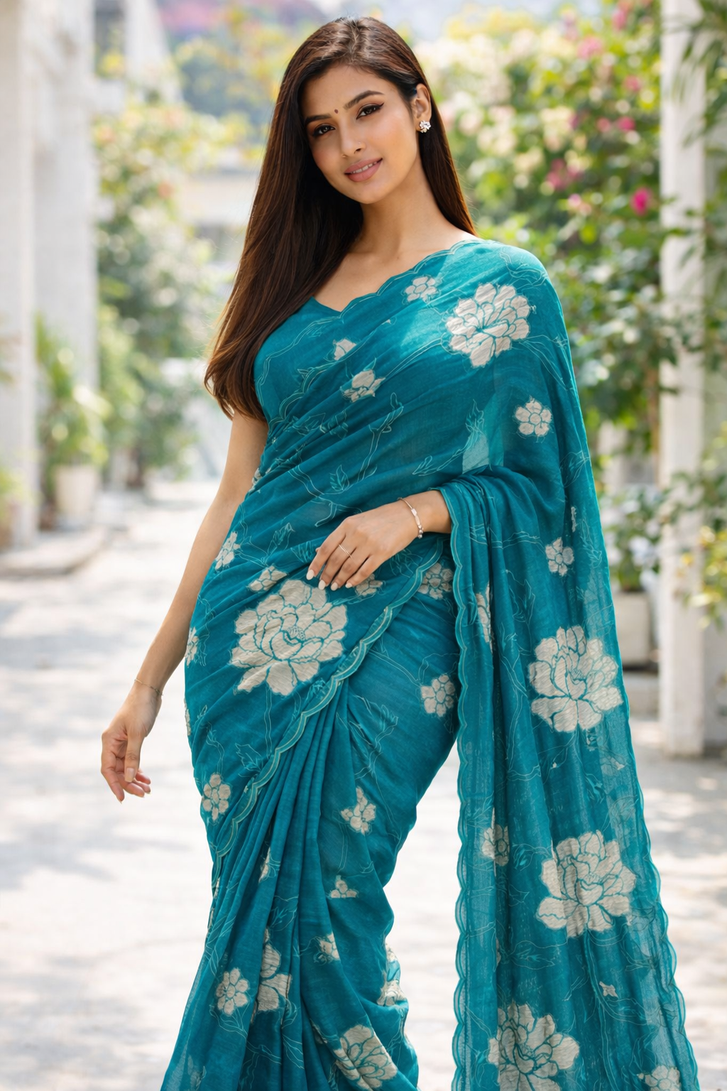 Fancy designer sarees for wormne