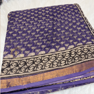 Bagru print kota cotton saree