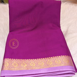 Deep Purple Mysuru silk saree