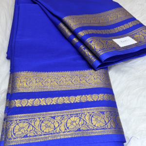 Royal blue Mysuru Silk Saree