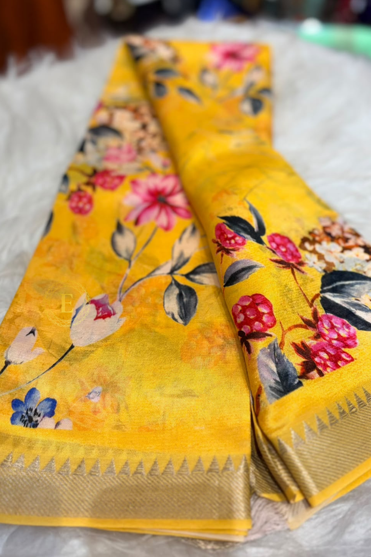 Mangalagiri Digital print saree